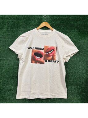 Billie Eilish You Need a Seat I'll Volunteer white T-Shirt Size Medium